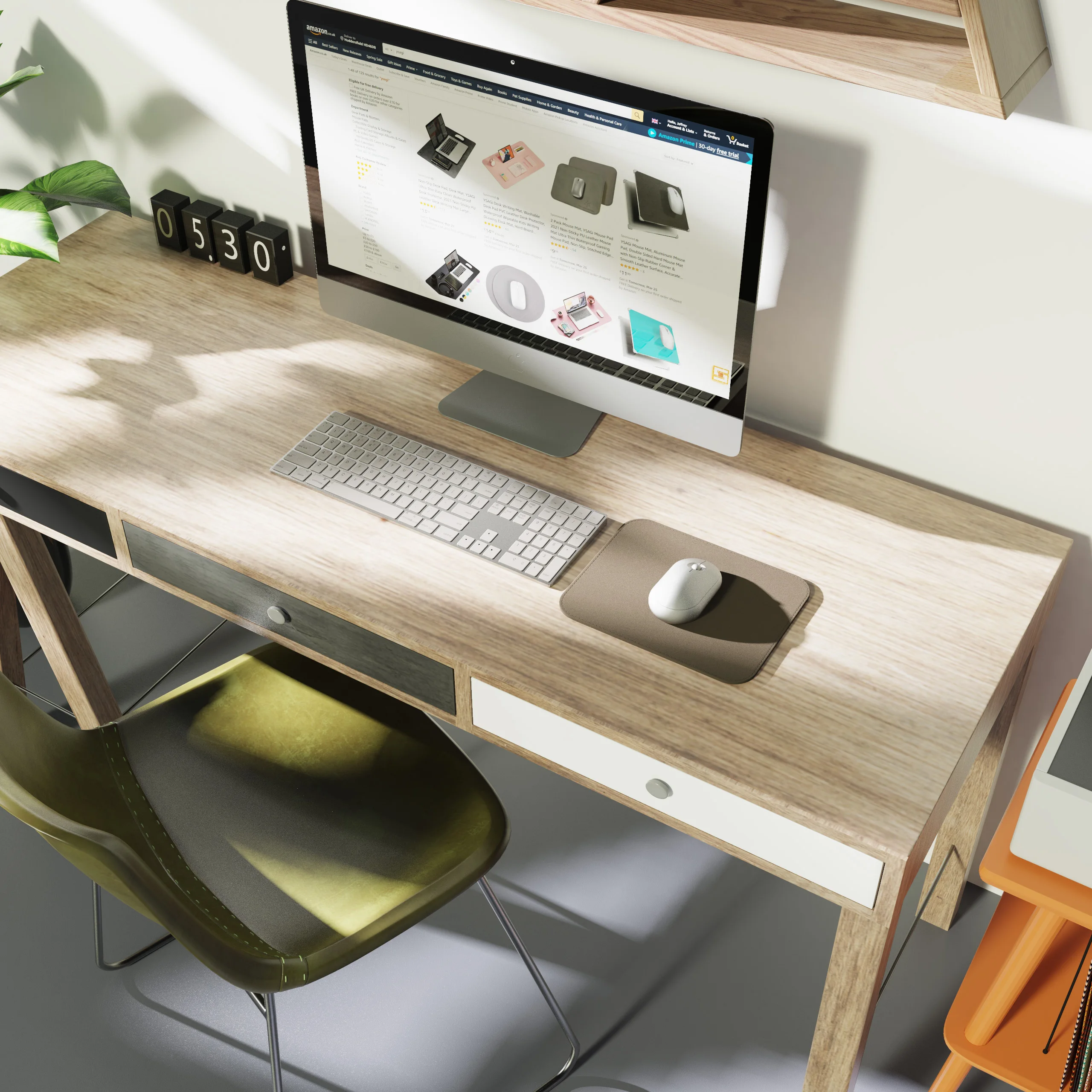 

Gaming Mouse Pad Non-Slip Desktop Leather Mouse Mat Waterproof Anti-Scratch Easy To Clean Mat For Computer Laptop Desktop