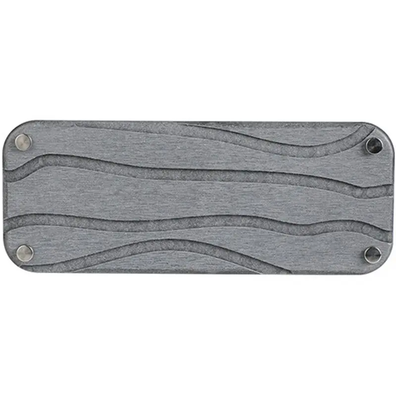 【ELEVATE LIFE】Bathroom Sink Quick-Drying Stone, Diatomaceous Earth Sink Tray Dish Toothbrush Holder, Wavy, (Dark Gray) ABDD