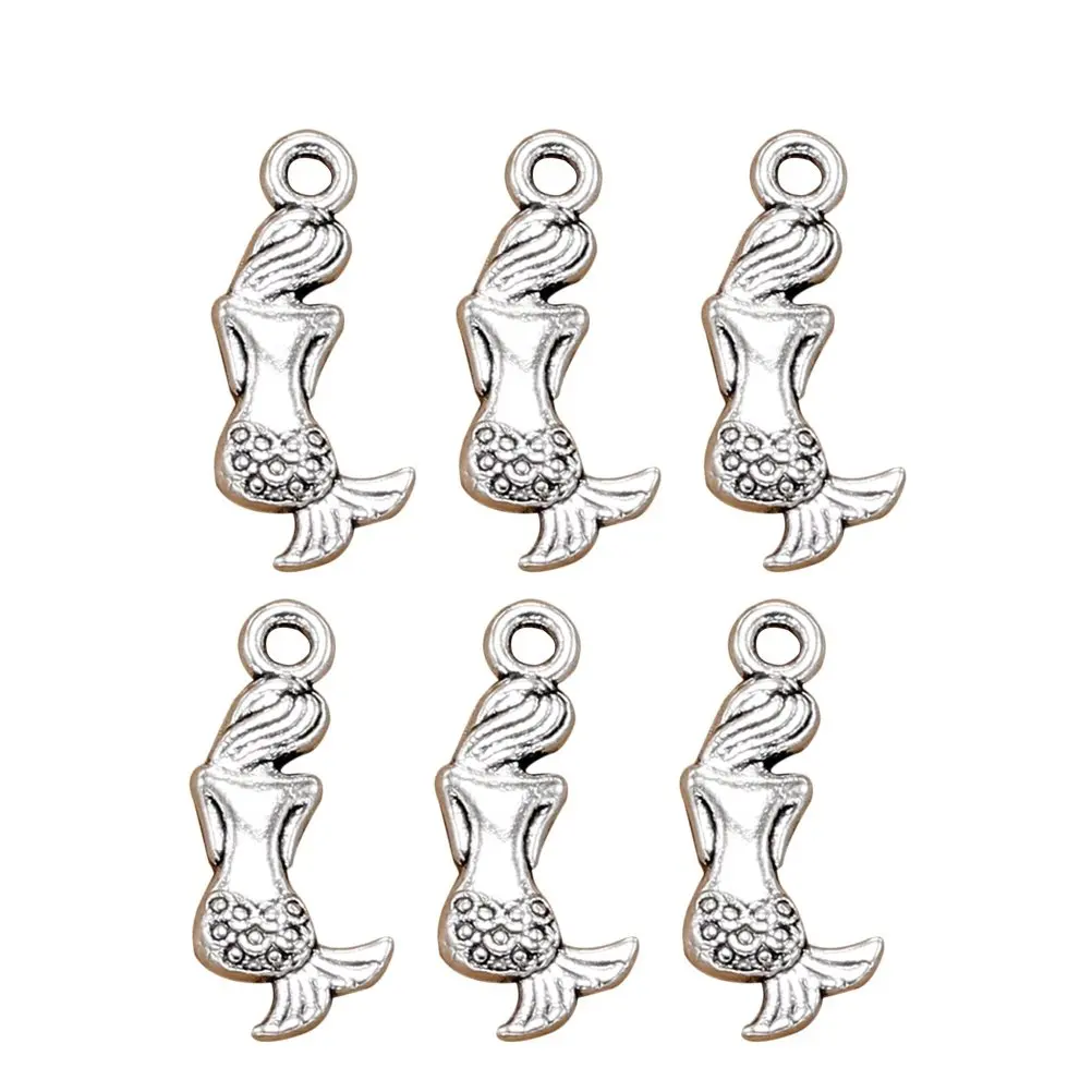 20Pcs Retro Mermaid Alloy Pendant Charms DIY Jewelry Making Necklace Bracelet Accessories DIY Charm Pendant Set Jewelry Making