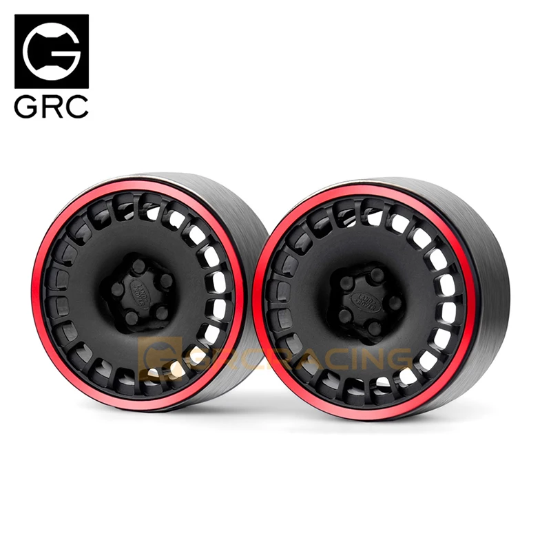 GRC 1.9 Inch Aluminum Alloy Beadlock Wheels Hub Rim for 1/10 RC Crawler Car Traxxas TRX4 Defender TRX6 AXIAL SCX10 RC4WD Parts