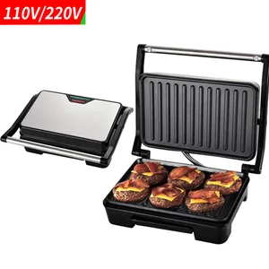 Kleine geröstete Haussteakmaschine, Hamburger, Waffel, Sandwichhersteller, Non -Stick -Oberfläche, Toastgrill, Frühstücksmaschine, 750W 12 Hauptverkaufs -Sandwicheira -Waffel - №8