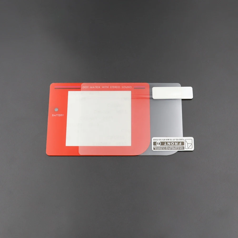 مجموعة واحدة من غطاء عدسة شاشة LCD للوحة غطاء شاشة بلاستيكية GB مع ملحقات استبدال أفلام حامي PET #4