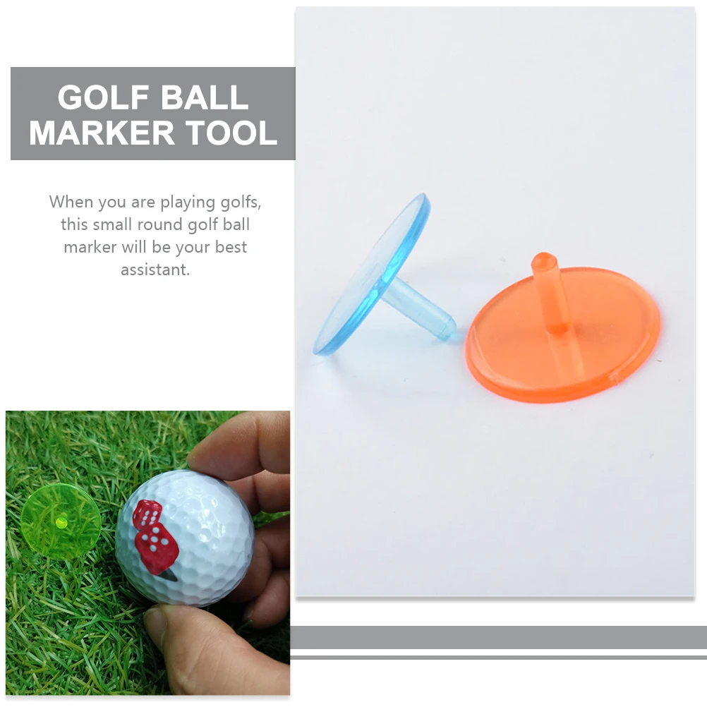 

150pcs Golf Ball Markers Round Plastic Ball Positioning Tools Durable Wear Resistant Low Friction Stable Trajectory Club