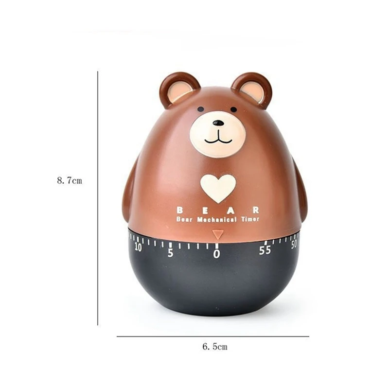 Kitchen Timer Egg Timer Countdown Timer Mechanical Animal Family Timer 55 Minutes,For Cooking,Sports,Learning,Etc