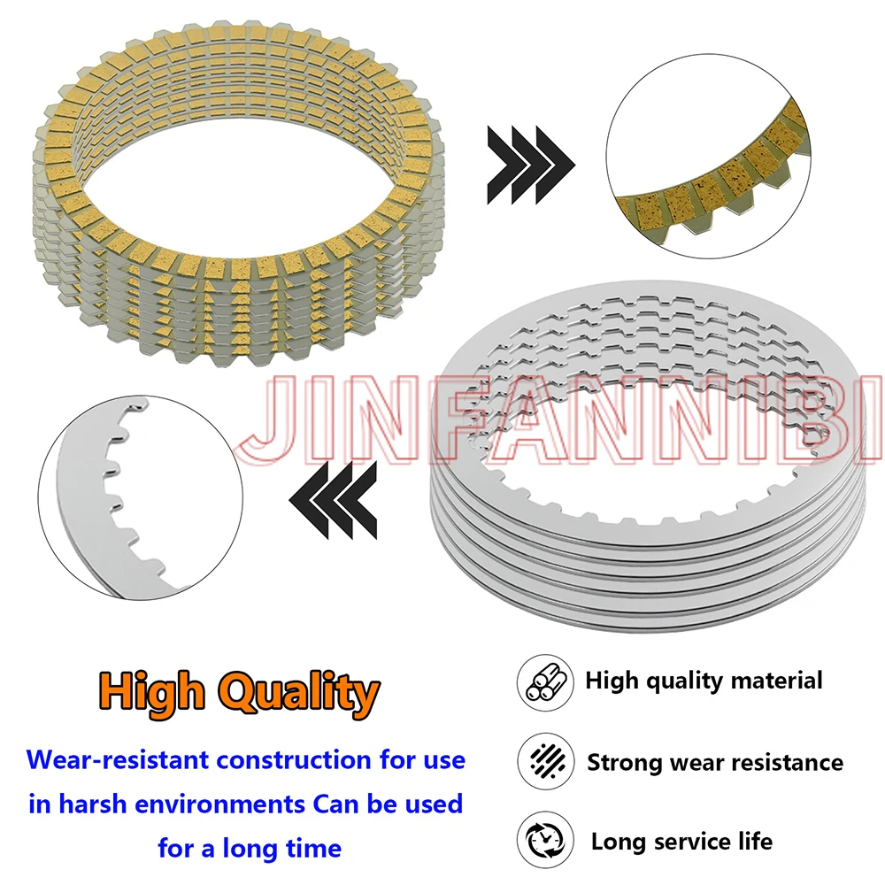 Complete Clutch Pressure Plates Kit Set for Harley Sportster 1200 1991-2015 2016 2017 2018 2019 2020