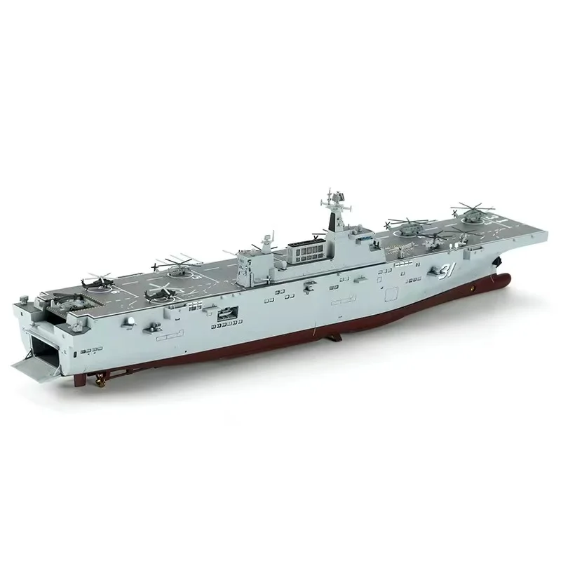 Montagem MENG Modelo PS-007 1/700 PLA.NAVY HAINAN Kit de navio de guerra