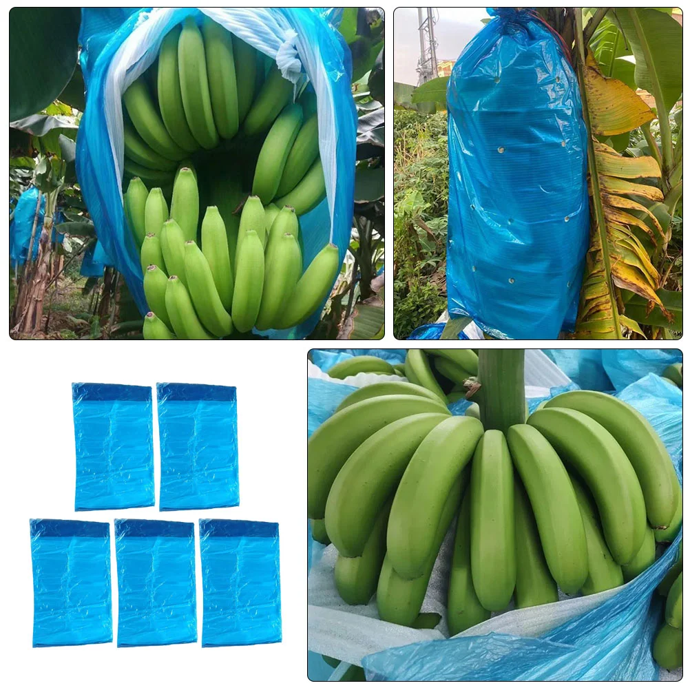 5 Pcs Banana Planting Bags Ripening Pouch Protective Rainproof Winter Non-woven Fabric Fruit Cover