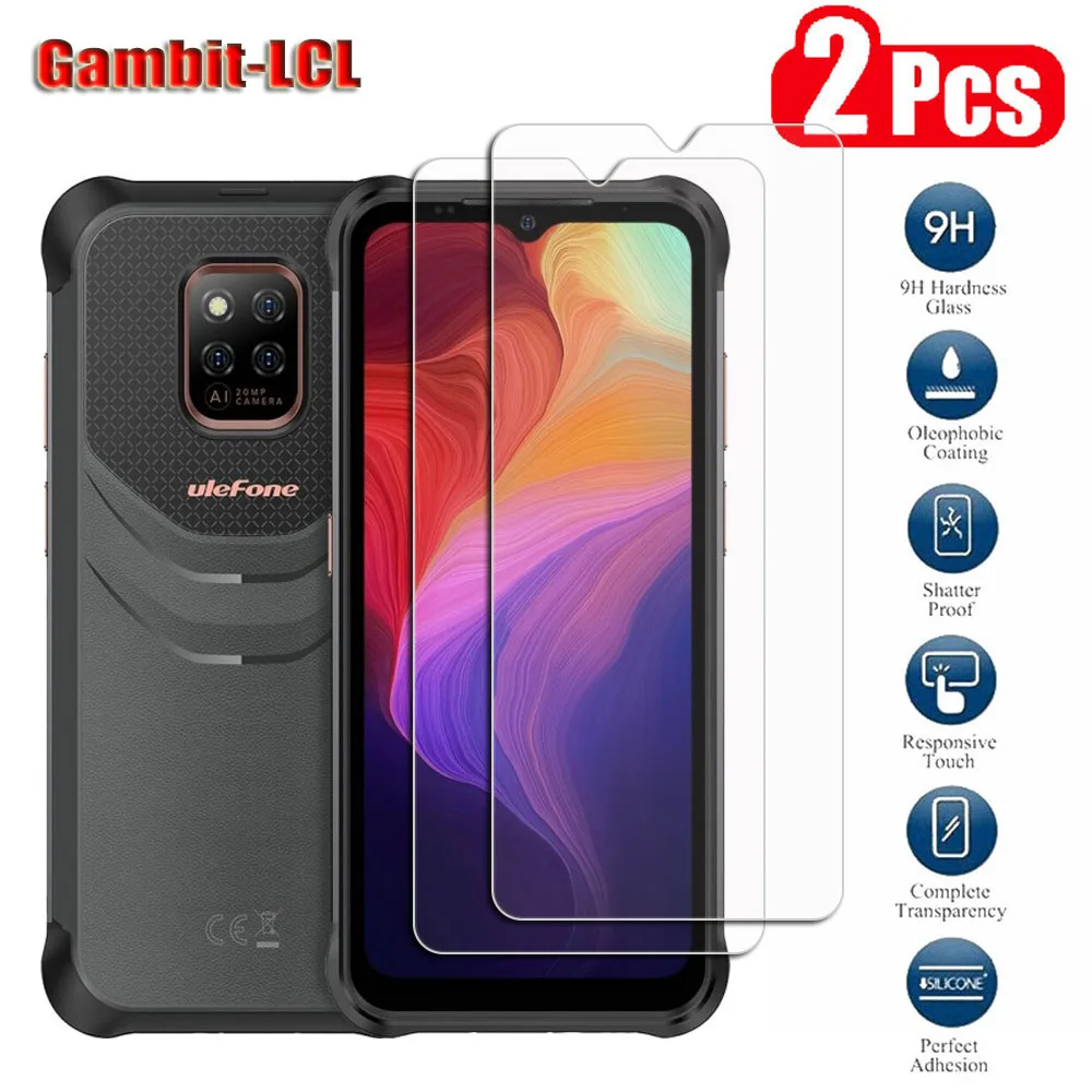 2 uds vidrio templado Protector Original para Ulefone Power Armor 14 6,52 "Armor14 película protectora de pantalla