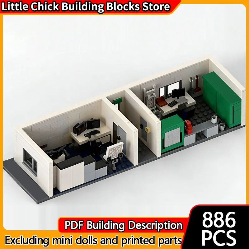 

City Street View Model MOC Building Bricks Huge Office Building Modular Technology Children Holiday Gifts Assemble Toys Suit