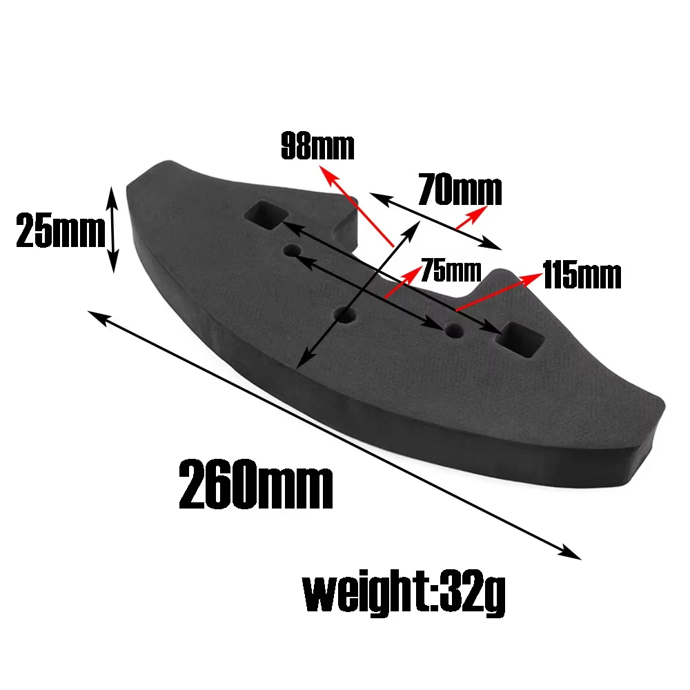 RC Model Car Front Bumper Sponge Crash Strip for 1/7 Scale XO-1 #6437 Traxxas Compatible Crash Resistance Strip