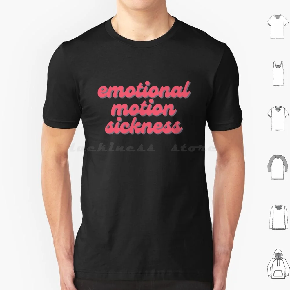 Emotional Motion Sickness T Shirt Big Size 100% Cotton Julien Baker Boygenius Phoebe Bridgers Lucy Dacus Indie Stranger In The