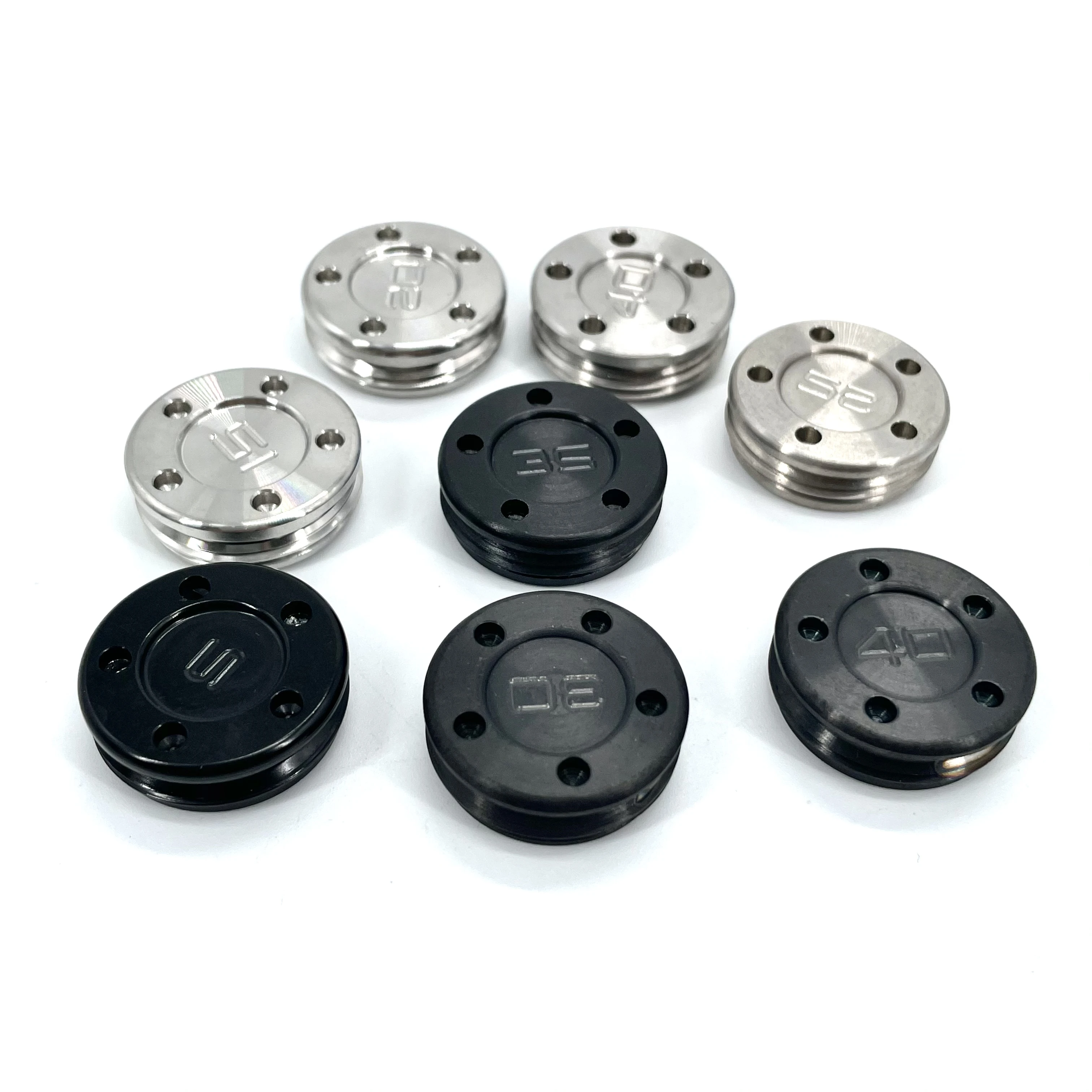 2 pièces, 5g/10g/15g/20g/25g/30g/35g/40g, poids personnalisé noir argenté pour putters Scotty Cameron.