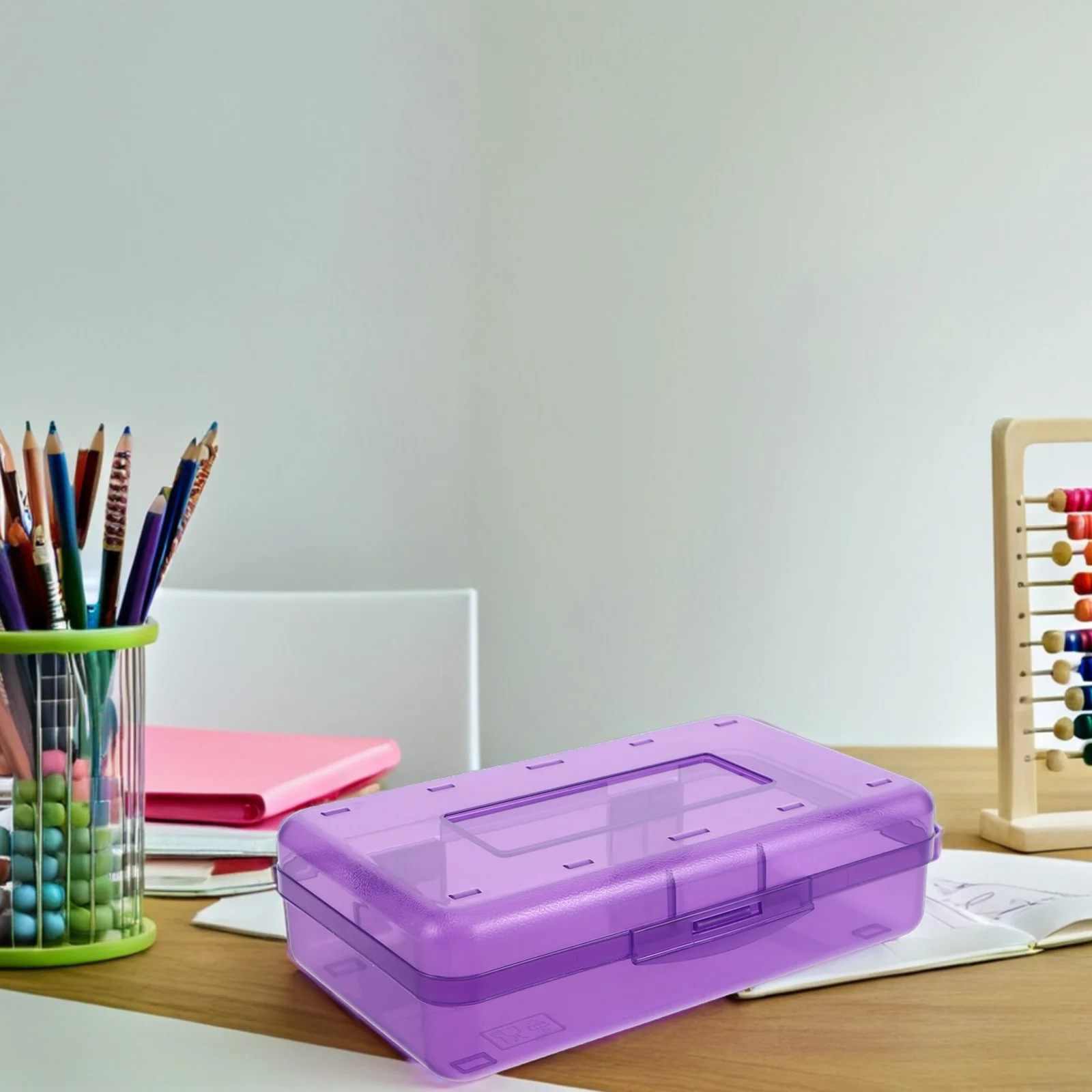 

Student Aesthetic School Supplies Lightweight Design Large Capacity Kids Plastic School Supplies College Use