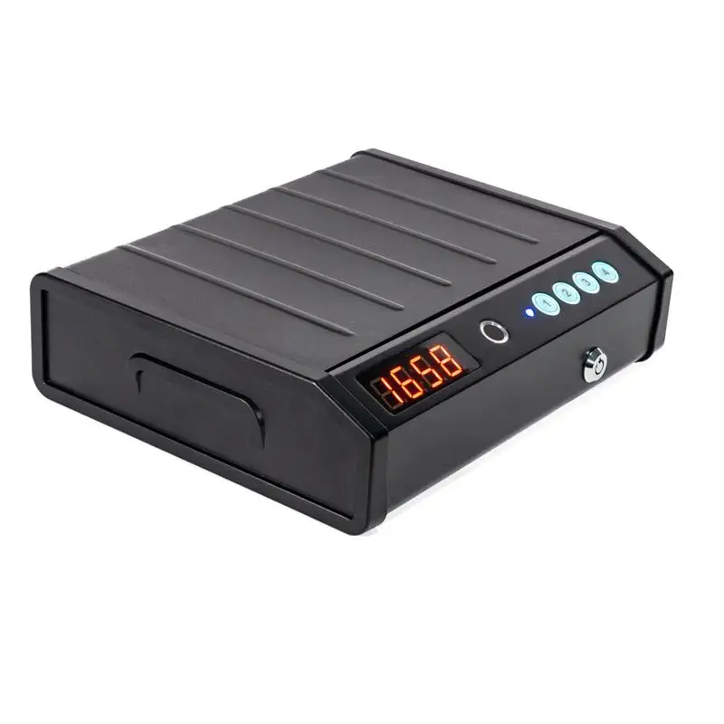 Digital smart under bed  safes jewelry watches ID Card safe underdesk  safe with fingerprint lock