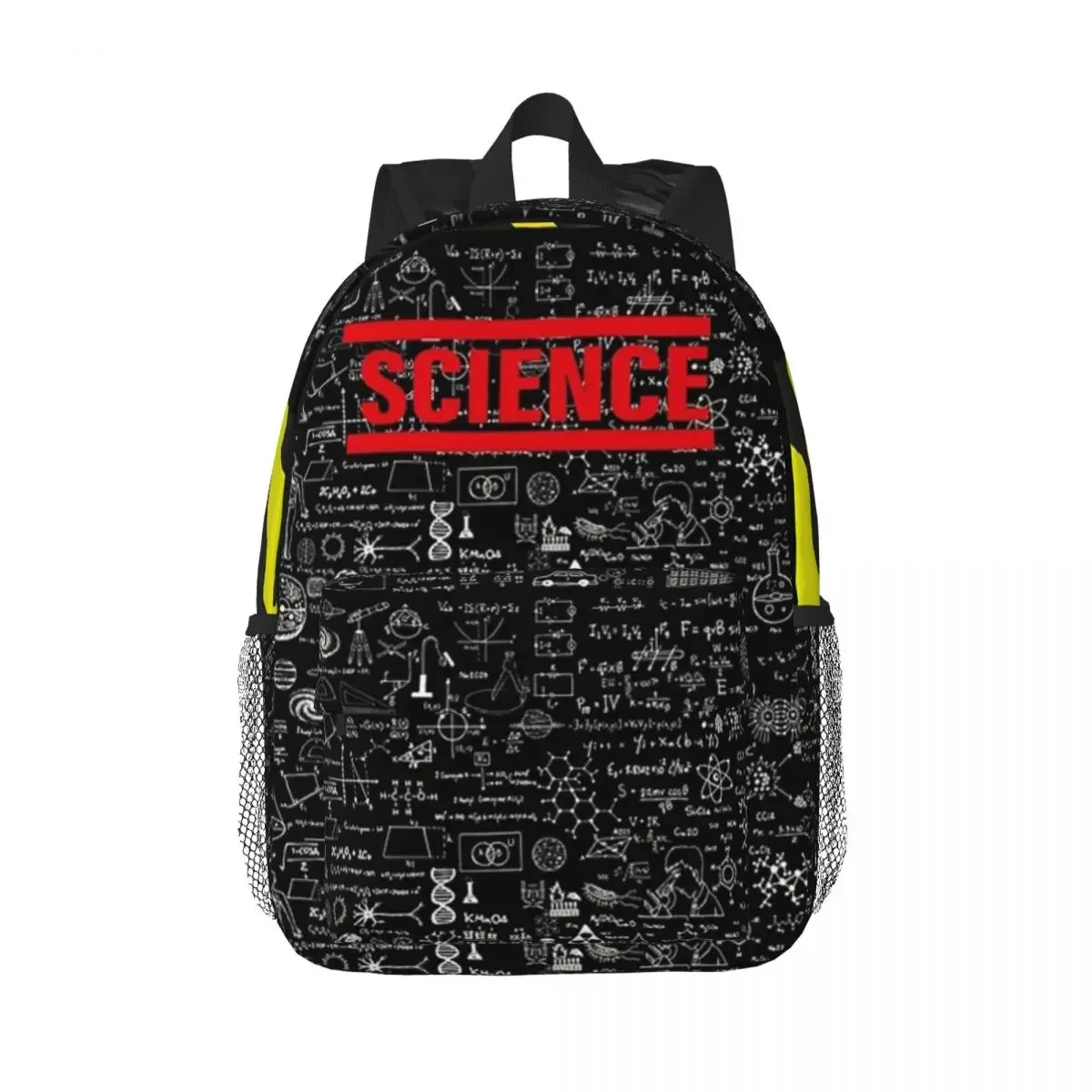 Science Chemistry - Black Board Chemistry Backpacks Teenager Bookbag Casual Children School Bags Laptop Rucksack Shoulder Bag