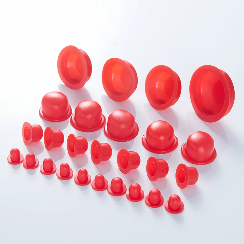 Gumowa nakładka Gumowy korek Korek przeciwpyłowy Korek z otworem na śrubę Rurka Silikonowe oczko PVC 4mm5mm6mm8mm9mm10mm12mm14mm16mm Uszczelnienie pokrywy