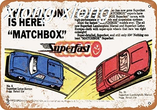 Metal Sign - 1969 Matchbox Superfast Cars - Vintage Look