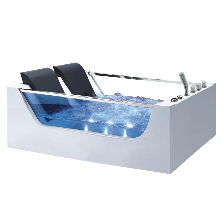 2 Person Bathtubs & Whirlpools 2 Spa Bathtubs with Vertical Light Strip Similar Monalisa Yacuzzi Bot Tub Heater Bubble