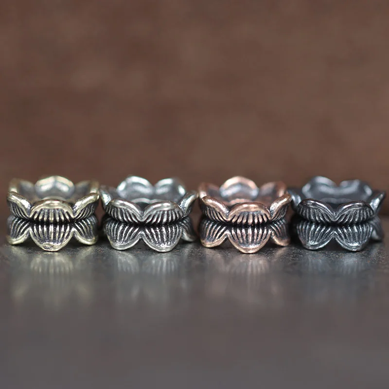 

Lotus Brass Knife Beads EDC Outdoor DIY Paracord Woven Bracelets Accessories Lanyard Pendants Umbrella Rope Flashlight Hangings