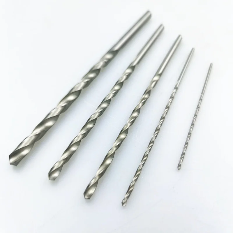 10/20 Stück Verlängerter Bohrer HSS Mini Gerader Schaft Spiralbohrer 0,5-3,2mm, Verlängerter Bohrer 60/80/100/120mm – Detail 6