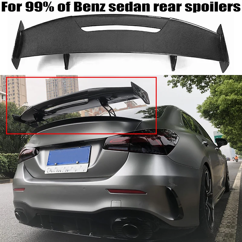 

For 99% of Mercedes-Benz Sedan Rear trunk cover spoiler wing W205 W204 W117 W118 W212 W213 W207 W211 AMG etc universal MAD Style