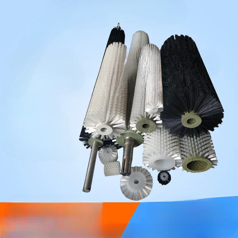 بكرة فرشاة صناعية ، فرشاة أسطوانية ، فرشاة سلك نايلون صغيرة ، إزالة الغبار ، عجلة مجوفة ، فرشاة أسطوانية ، دائرية