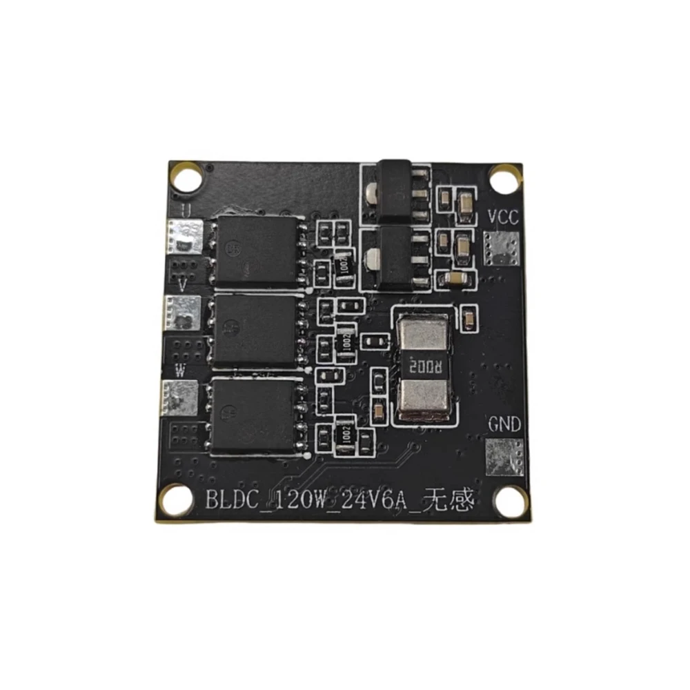 BLDC DC6-24V 6A No Hall Brushless Motor Driver Module 120W Max Motor Drive Board Low Power Fan Motor Water Pump Fan Drive Module