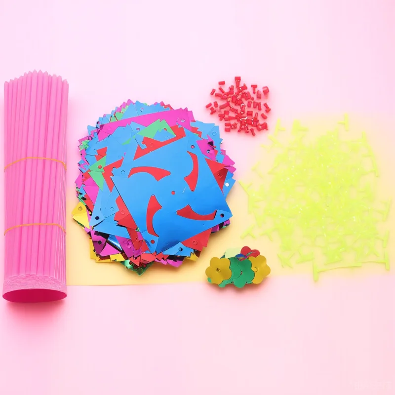

100 Pcs Pinwheel Ornament Diy Pinwheels for Kids Windmill Toys Craft Mini Novelty