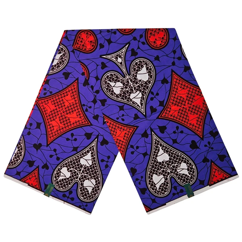 Nueva tela estampada de cera Ankara africana de alta calidad 100% algodón Real suave 6 yardas tela Batik nigeriana para mujer vestido de viaje costura