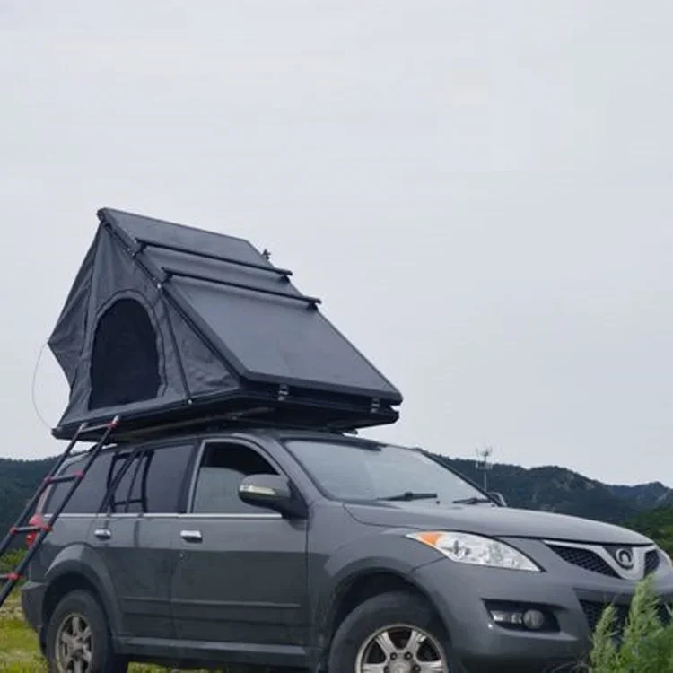 WILDSROF Hard Shell Camping Suv Car Rooftop Tent Aluminium Triangle Hard Shell Cover Car Roof Top Tent For Sale