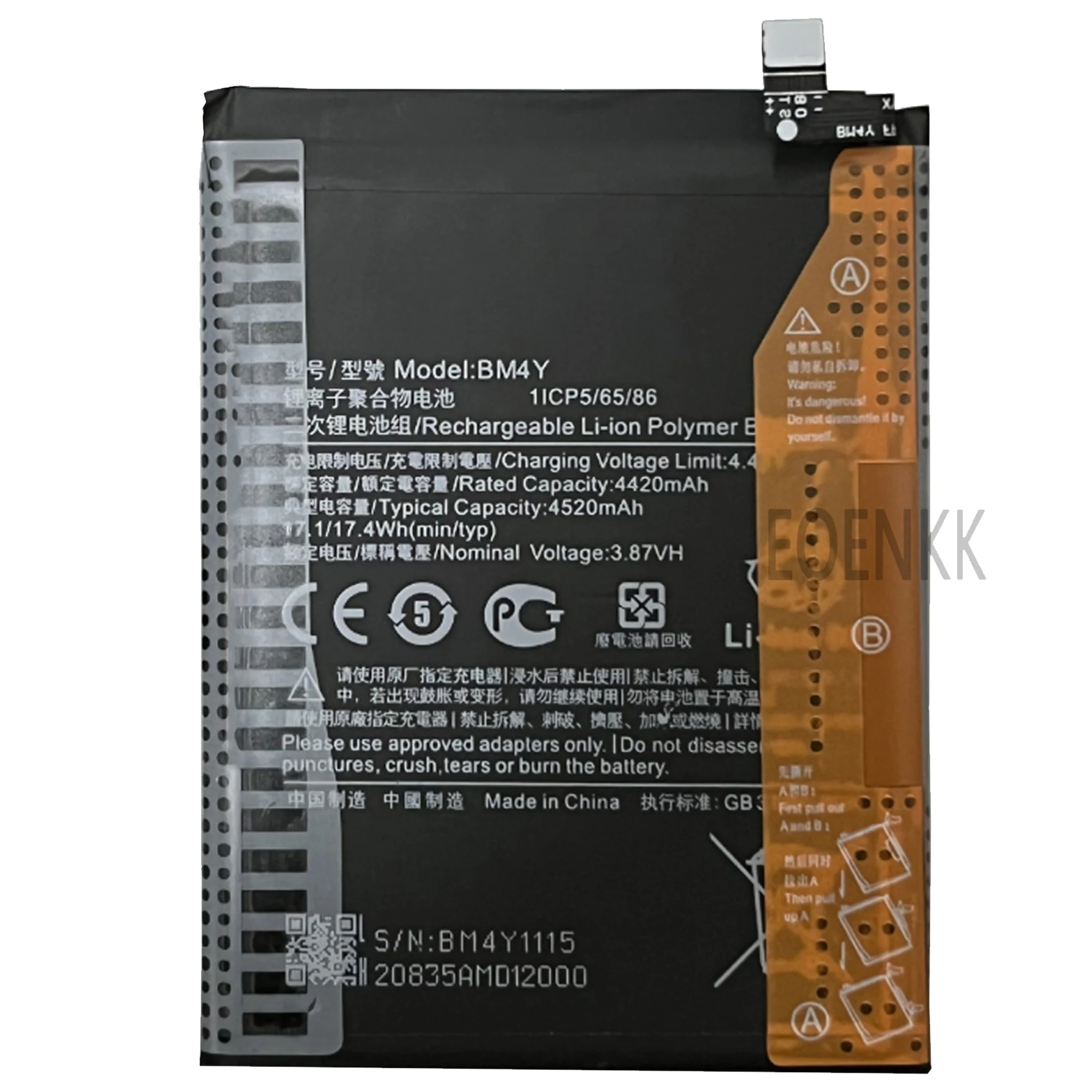 Nowa 100% oryginalna Bateria BM4Y do Xiaomi POCO F3/ RedMi K40 Pro/ K40 /MI 11X baterie do telefonu Bateria + narzędzia