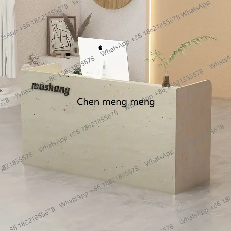 

F5822 Малая современная стойка ресепшн для клиник, салонов красоты, спортзалов, кассовая стойка, компьютерный стол, мебель для ресепшн