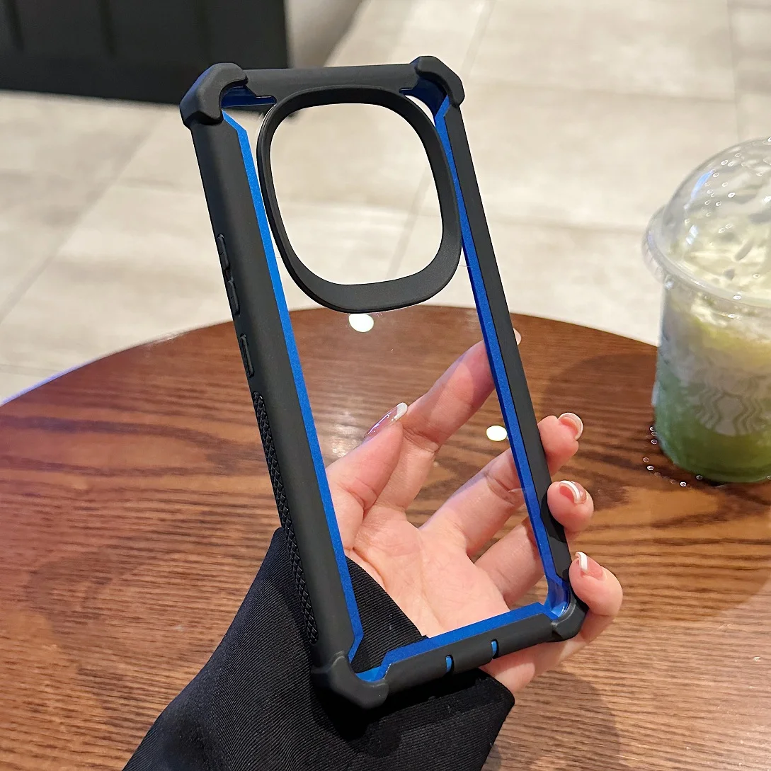 

Dustproof Four Corner Anti-Drop Rugged Case For Xiaomi Redmi Note 14 13 12 Pro+ Plus 5G 4G Redmi 13 14C Funda Clear Phone Cover
