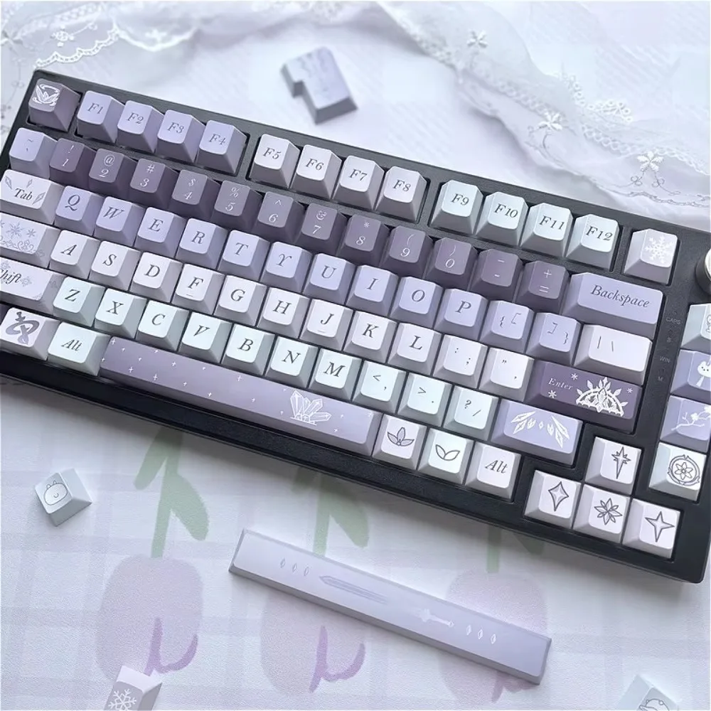 Cherry 150 Keys Naraka: Bladepoint Gu Qinghan Keycap Kit PBT Kit For Mx Cherry Gateron Switch Mechanical Keyboard Kit