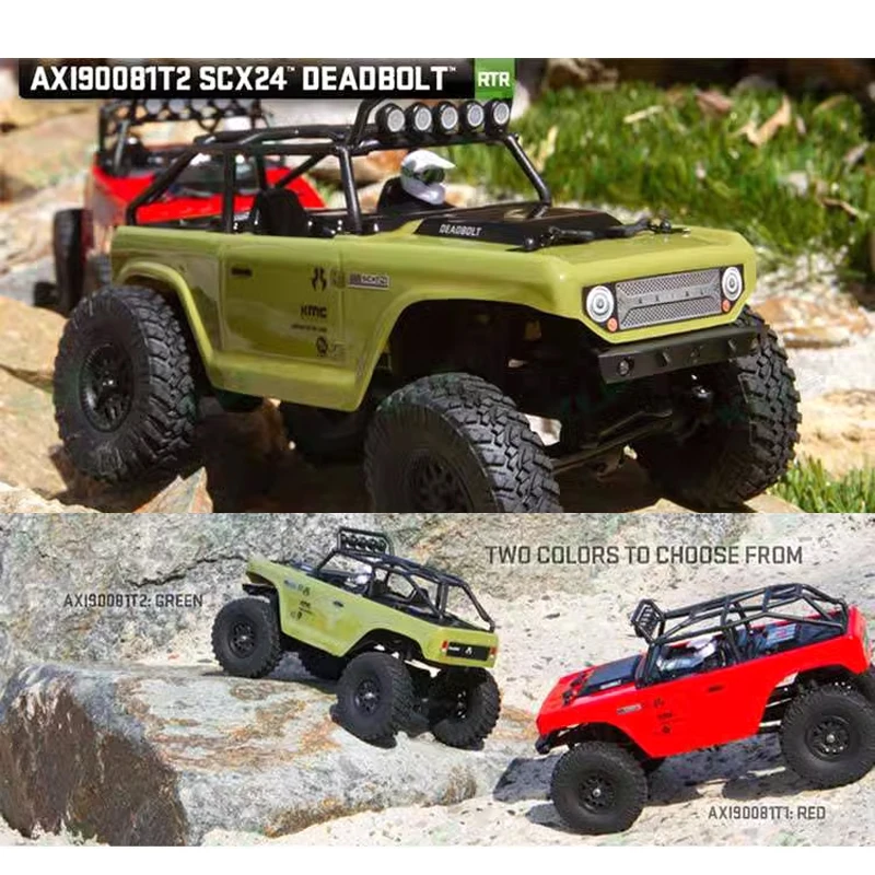 AXIAL SCX24 AXI90081 1/24 AX90081 Mini RC RTR Remote Control Electric Off Road Vehicle 4WD Adult and Children's Toy