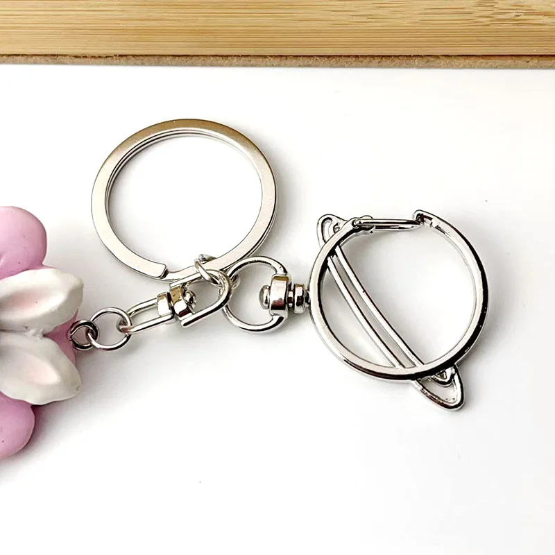 

6-12Pcs Metal Planet Buckle Ring 8 Figure Buckle Key Chain Ejection Buckle DIY Jewelry Toy Pendant Accessories Wholesale