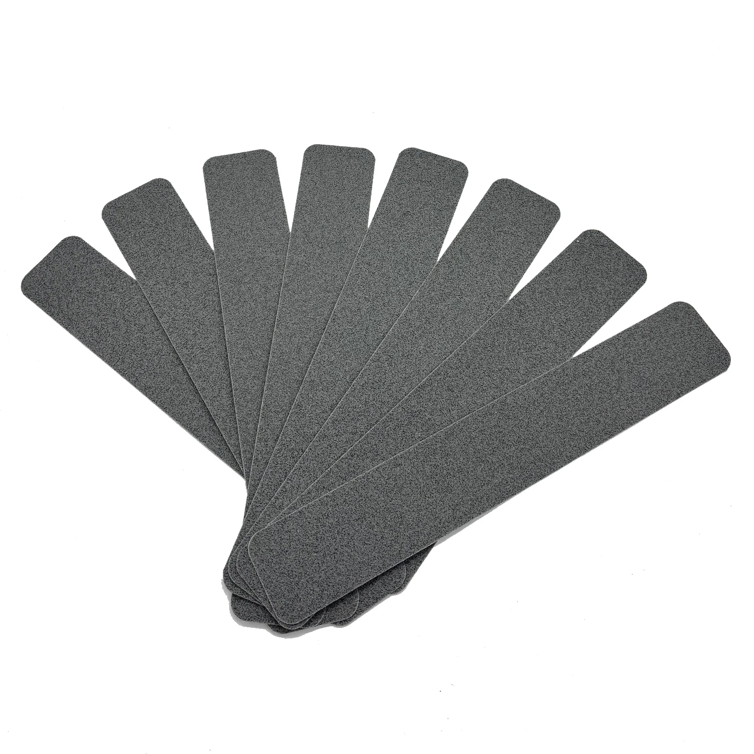 8 Pieces of Gray Safety Anti-Slip Tape, 5cm X 30cm, Ladder Anti-Slip Tape, No Cutting Required, Self-Adhesive, Suitable for Indoor/Outdoor Stairs, Bathtubs, Boats, Swimming Pools, Stair Steps, Safety Anti-Slip Tape