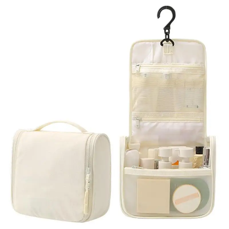 Tragbarer Handlicher Kosmetik-Organizer mit Haken Wasserdichte Hängende Reise-Waschtasche Große Kapazität Make-up und Hautpflege Aufbewahrungsbeutel – Detail 5