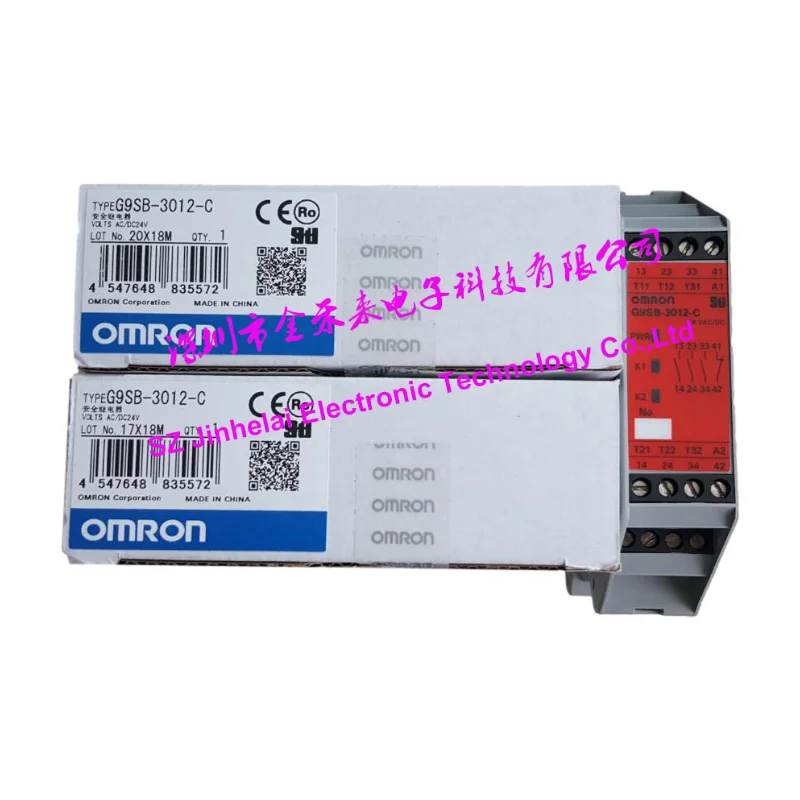 New and Original Omron AC/DC24V DIN track mounting Ultra Slim Safety Relay Unit G9SB-2002-A 2002-C 3012-A 3012-C