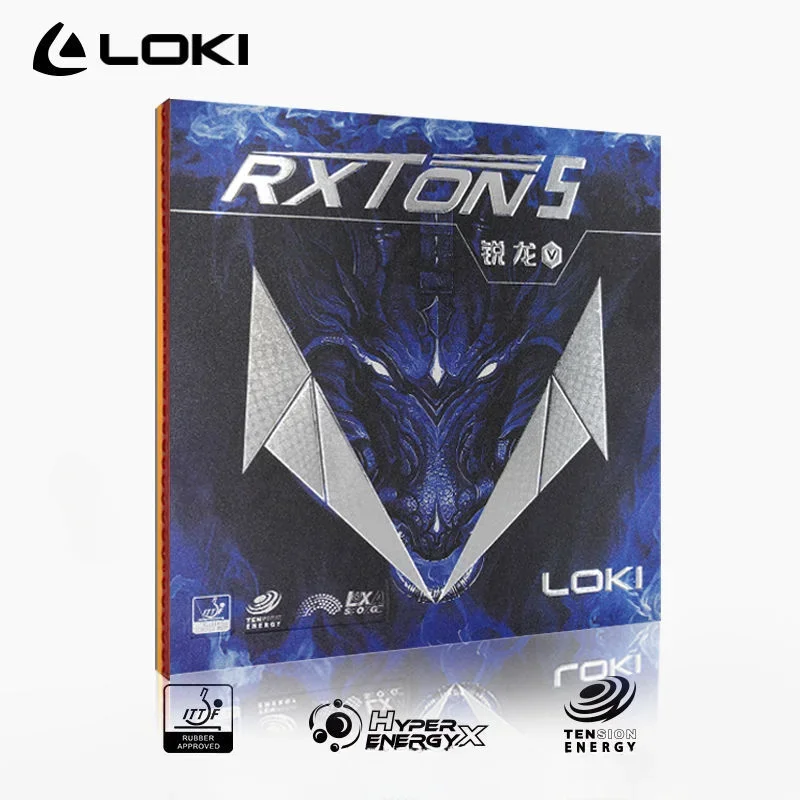 LOKI RXTON 5 Professional Pimples in Table Tennis Rubber Sheet Sticky Max 2.1mm Ping Pong Sheet Rubber with High Density Sponge