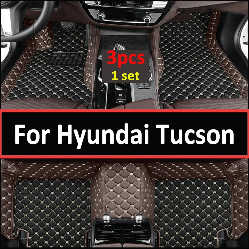 

Car Floor Mats For Hyundai Tucson NX4 2022 2023 Carpets Luxury Leather Mat Rugs Anti Dirty Pad Interior Parts Car Accessories