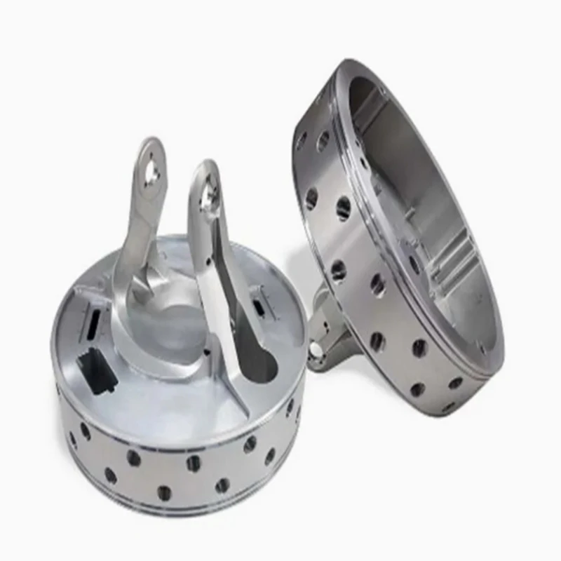 

Custom CNC machined aluminum alloy hollow disc parts with ears special-shaped connecting disc assembly