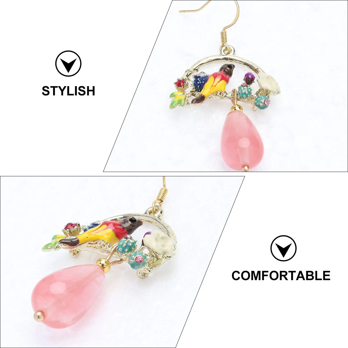 

1Pair Retro Earrings Chinese Style Ethnic Ancient Ear Rings Fashion Dangler for Party Work Daily Wear Vintage Ear Jewelry