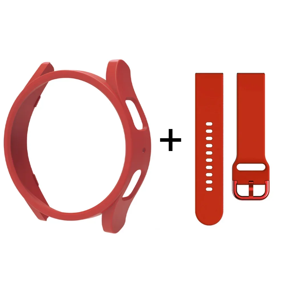 Tali + casing untuk Samsung Galaxy Watch, Bumper berongga PC 6/5/4 40mm 44mm untuk jam Galaxy 4/6 Klasik 42mm 46mm 43mm 47mm