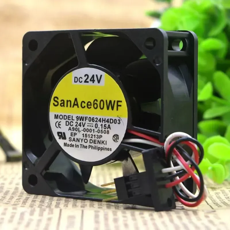 for Sanyo SanAce60WF 9WF0624H4D03 6025 24V Cooling Fan for Fanuc System Dedicated Original Replacement