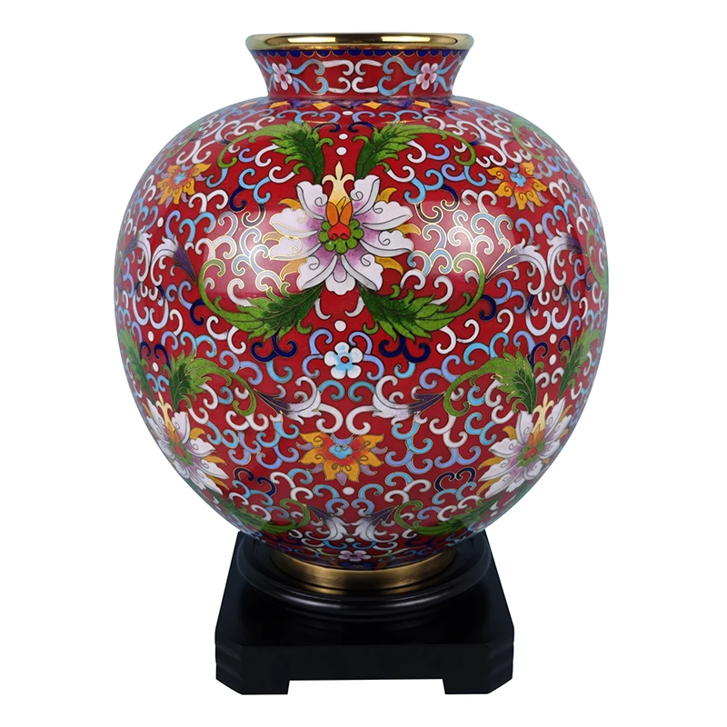 Handmade traditional Beijing enamel art unique Chinese metal accessories