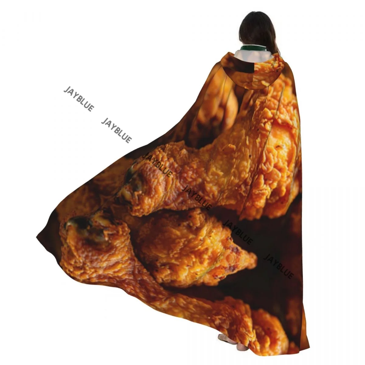 

Плащ для взрослых, накидка с капюшоном, куриные ножки, средневековый костюм, ведьма, Викка, вампир, эльф, Пурим, карнавальная вечеринка