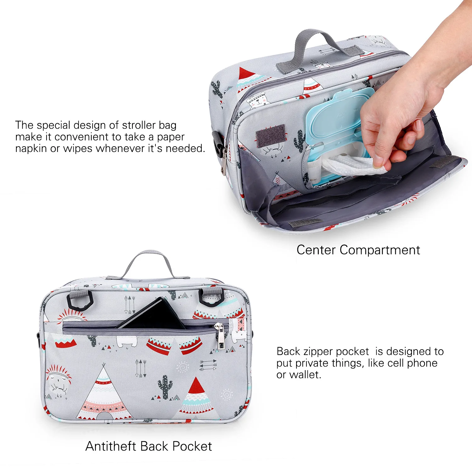 Diaper Storage Packaging Diaper Diaper Bag Portable Baby Outing Mommy Bag