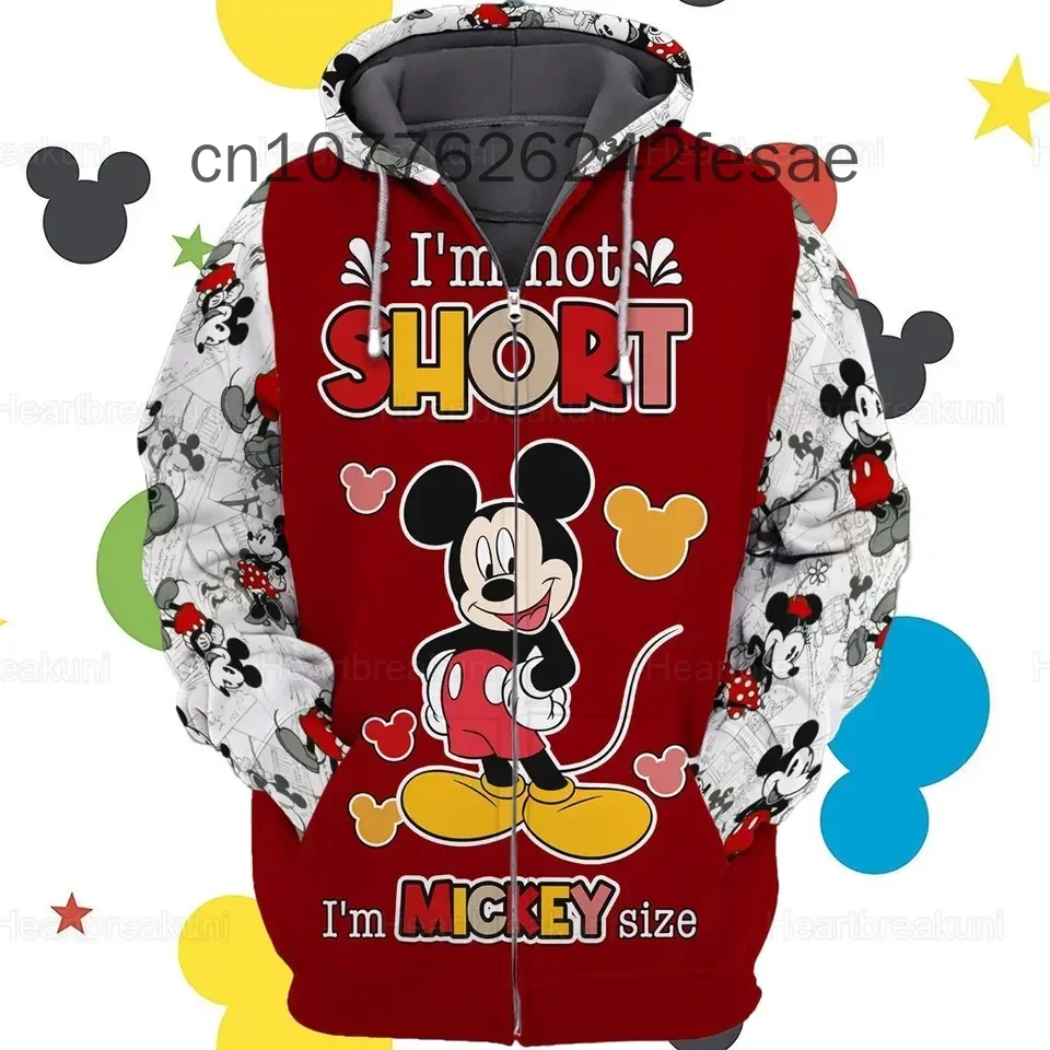 Disney Mickey Mouse Hoodies 3D Printed Casual Fashion Street Men's and Women's Children's Hoodies