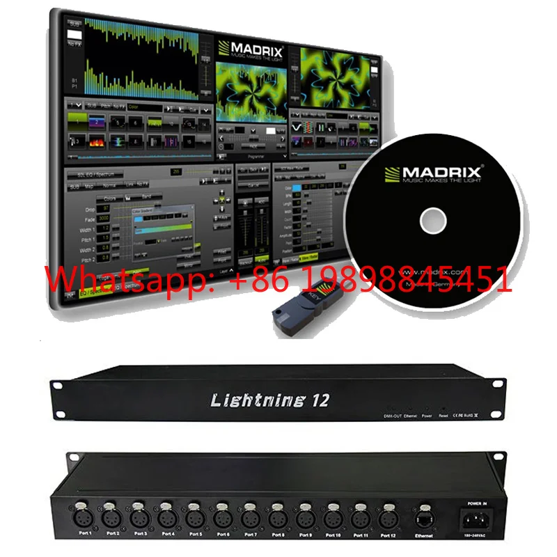 Ethernet WiFi ArtNet DMX512 Remote Controller Digital Wireless Control For LED Stage Lights